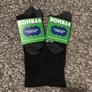 Bombas Black Compression Socks